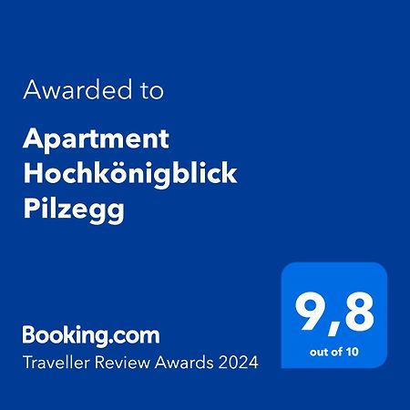 Apartment Hochkoenigblick Pilzegg Embach Eksteriør billede